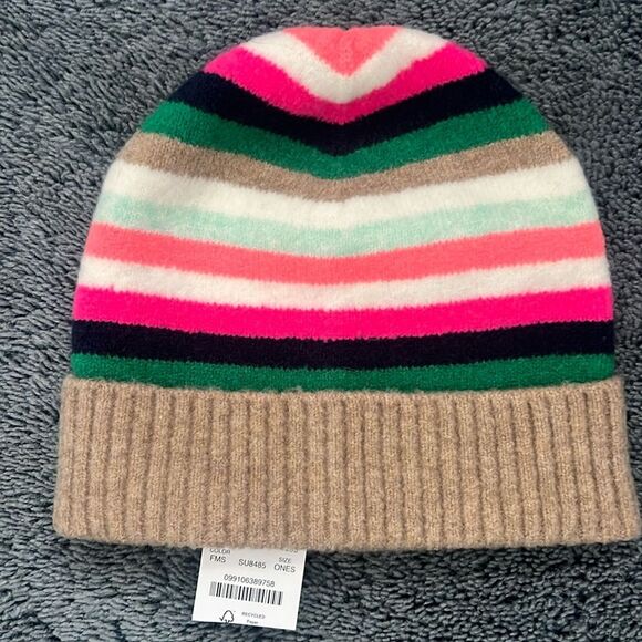 J. Crew Factory Colorful Striped Beanie - Picture 1 of 3